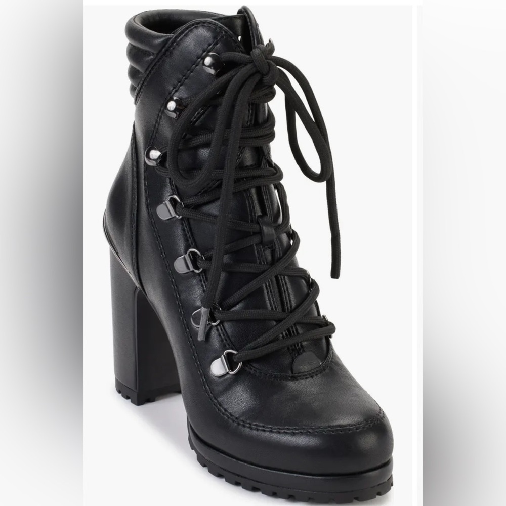 DKNY Lenni Lace-Up Platform Bootie (Women)